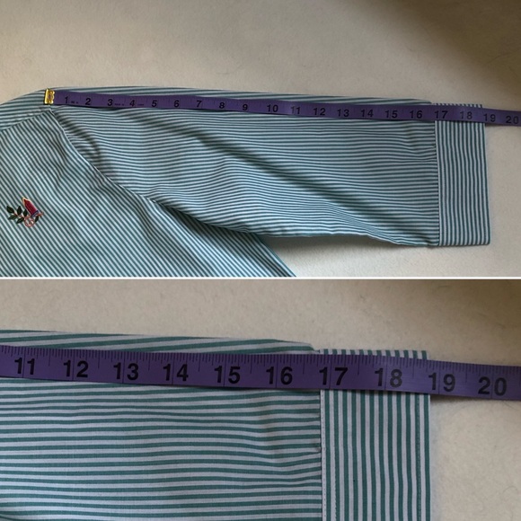 Baxter & Wells birdhouse embroidery button-up 3/4 sleeve blouse - size large - Picture 13 of 16